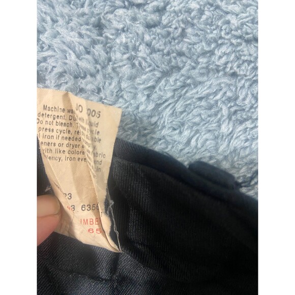 Dockers Stain Defender Dress Pants Mens 36X32 Black Pleated Cuffed Slash Pockets - Picture 7 of 10